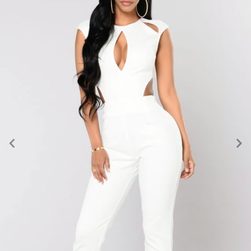White jumpsuit, brand new